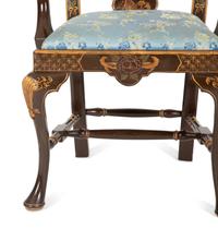 A Queen Anne Style Japanned Armchair