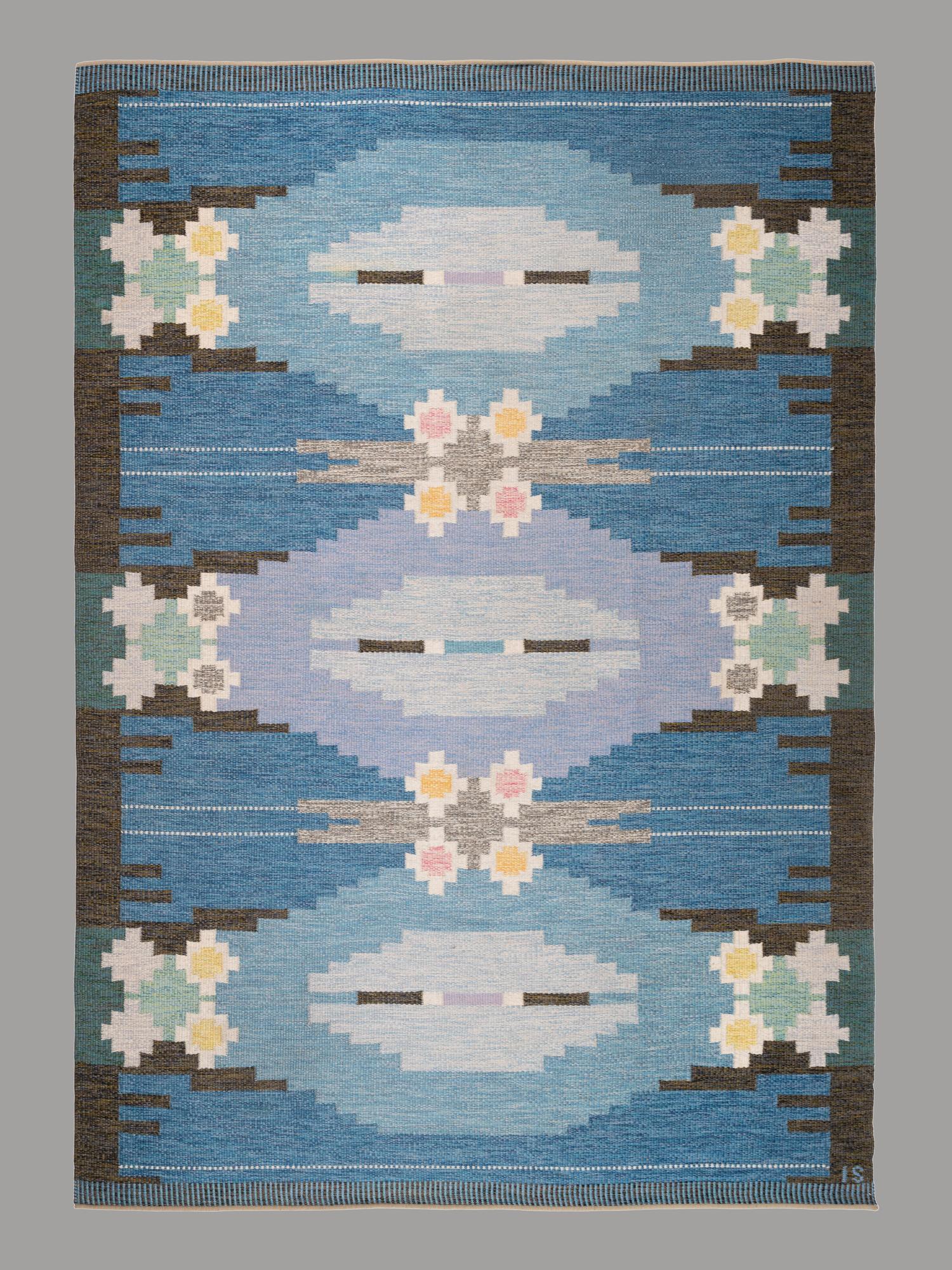 'Örbyhus' Flatweave Rug Sweden, c. 1960