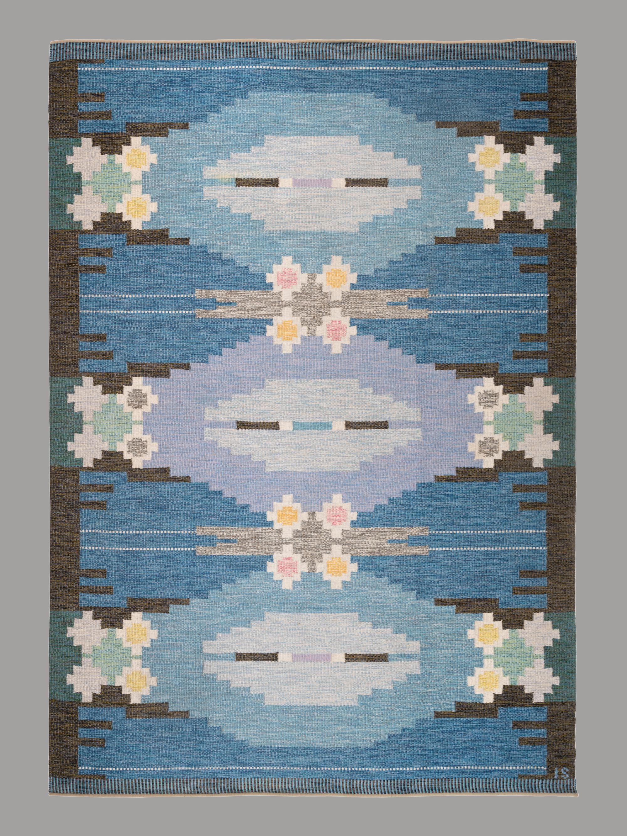 'Örbyhus' Flatweave Rug Sweden, c. 1960