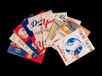 A Collection of 1940s-50 World Series Programs Including Signed Autograph Issues