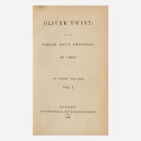 [Literature] (Dickens, Charles) Oliver Twist; or, the Parish Boy's Progress. By "Boz."