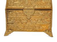 A Continental Bronze Table Casket