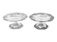 A Pair of American Silver Compotes