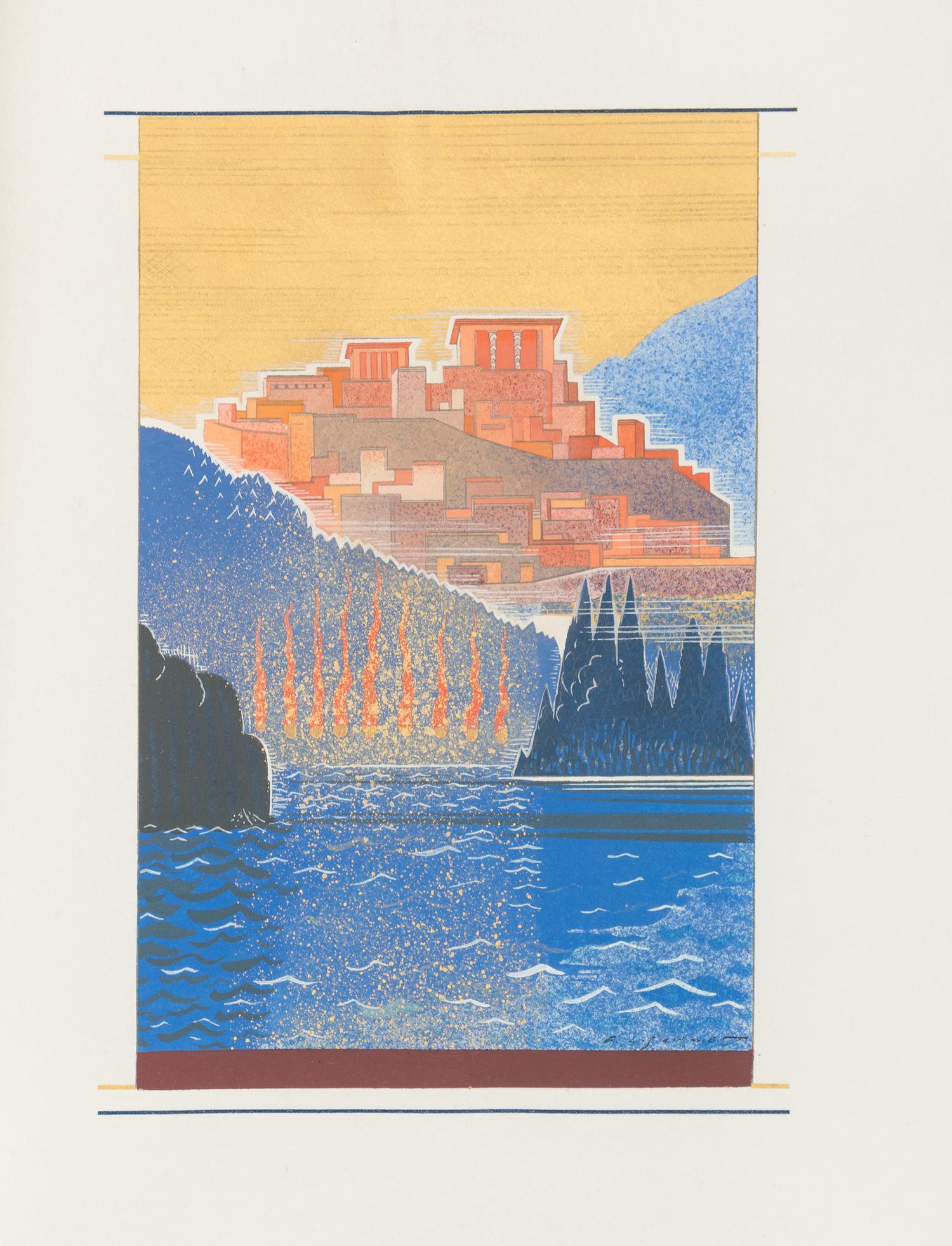 SCHMIED, François-Louis, illustrator. HOMER. Paris: La Compagnie des Bibliophiles de l'Automobile–Club de France, 1930.