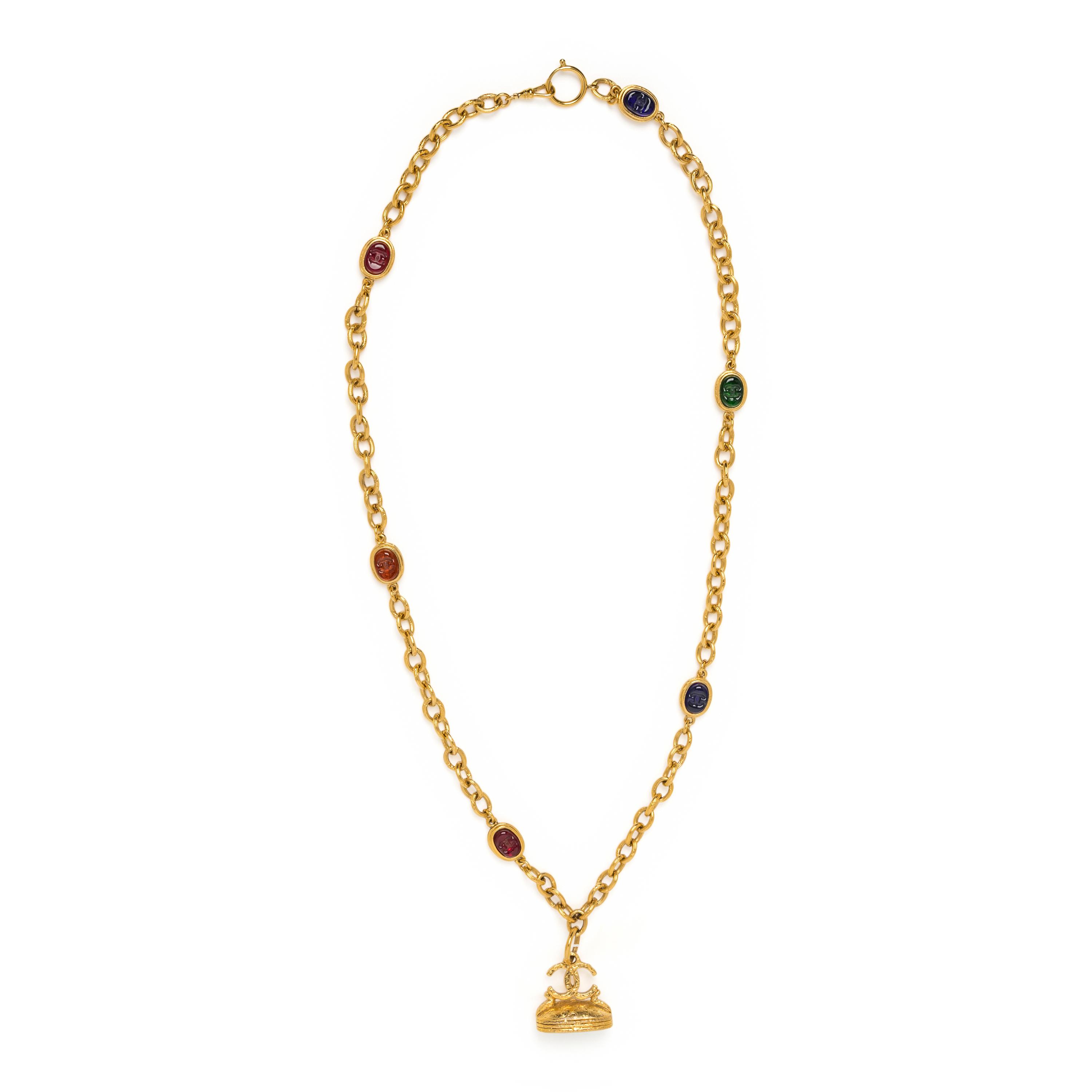Chanel, Intaglio Pâte de Verre Necklace, 1993