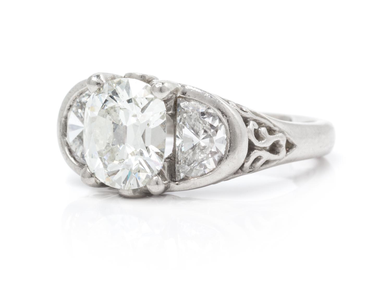 A Palladium and Diamond Ring, Eve Alfille, 3.30 dwts.