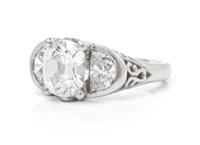 A Palladium and Diamond Ring, Eve Alfille, 3.30 dwts.