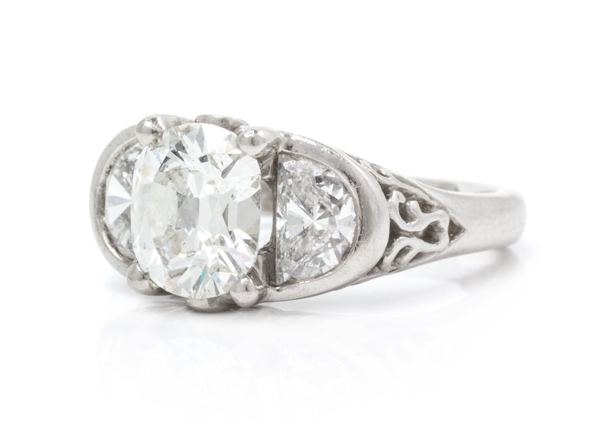 A Palladium and Diamond Ring, Eve Alfille, 3.30 dwts.