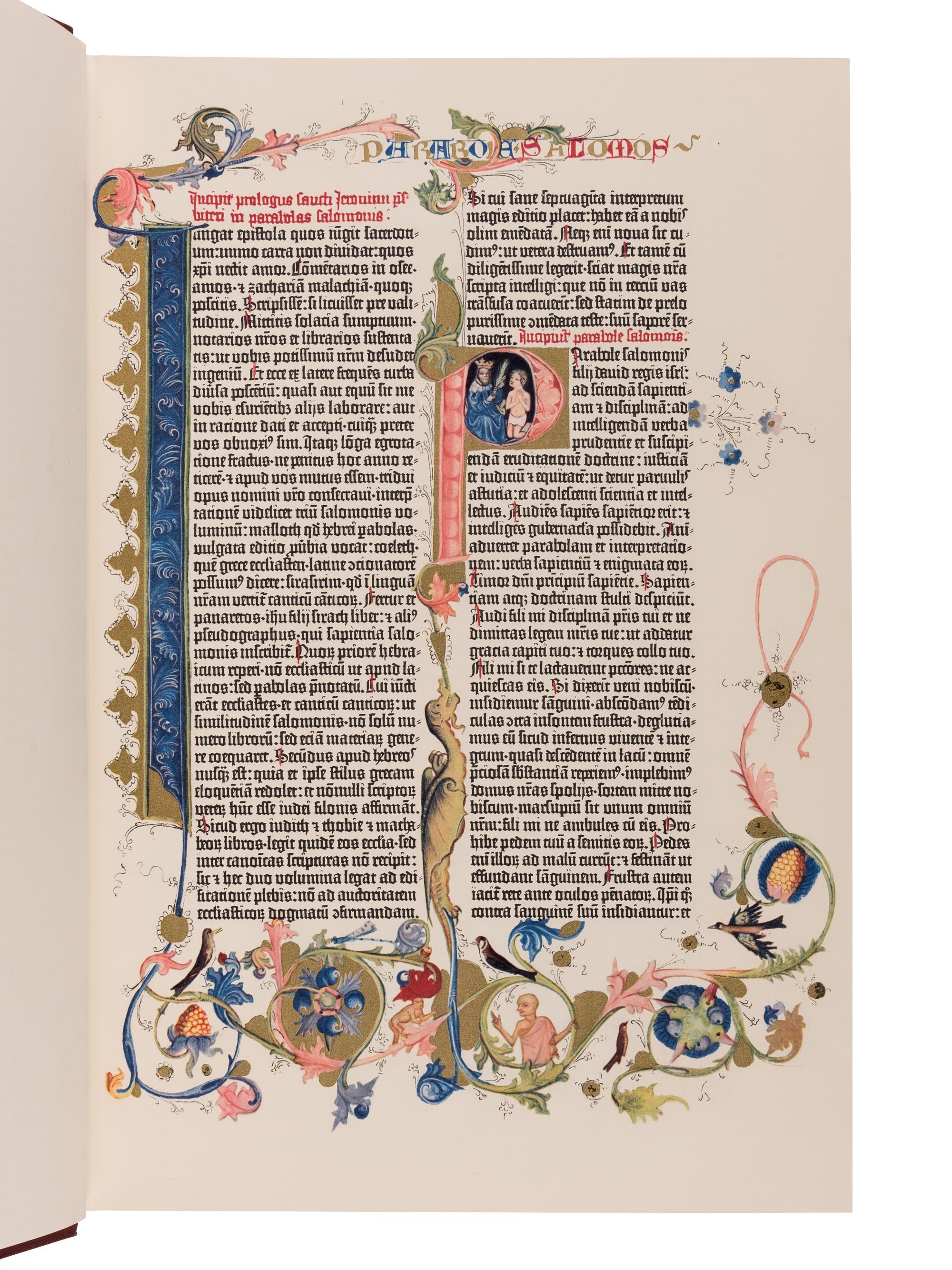 [FACSIMILE—GUTENBERG BIBLE]. Biblia Sacra . Paterson, New Jersey: Pageant Books, 1961