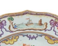 A rare and important group of nine Chinese Export porcelain tablewares from the "Saldanha Dinner Service," late 18th century