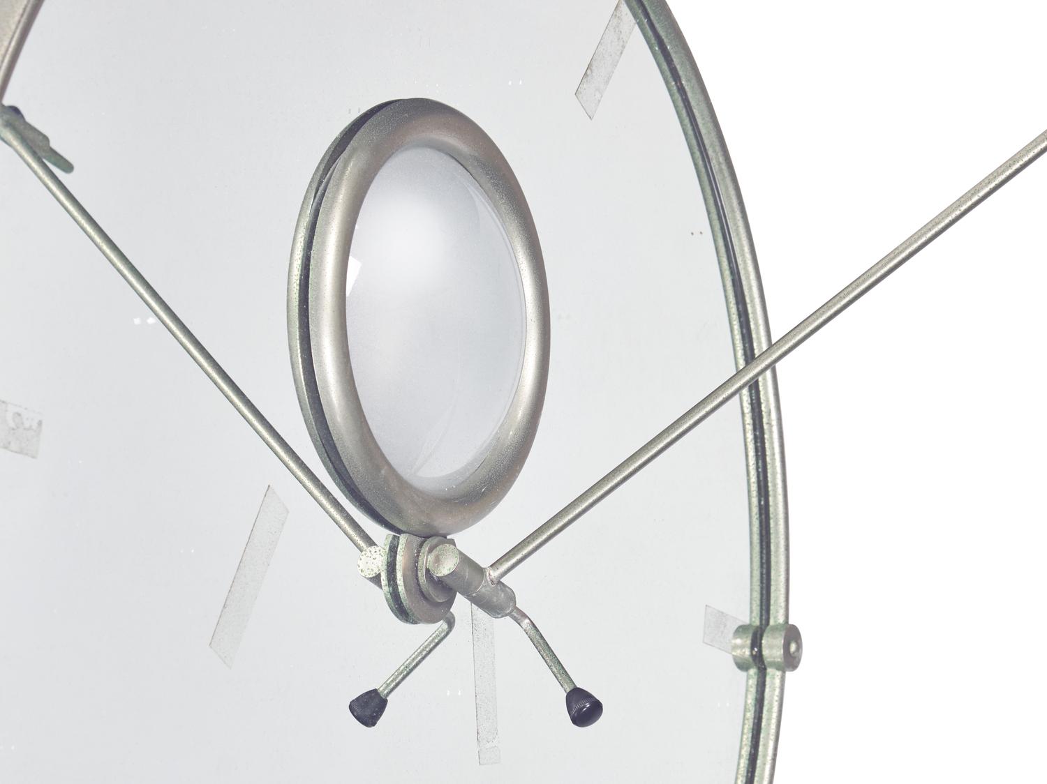 An Eileen Gray Nickel-Plated Brass 'Satellite' Mirror