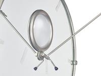 An Eileen Gray Nickel-Plated Brass 'Satellite' Mirror