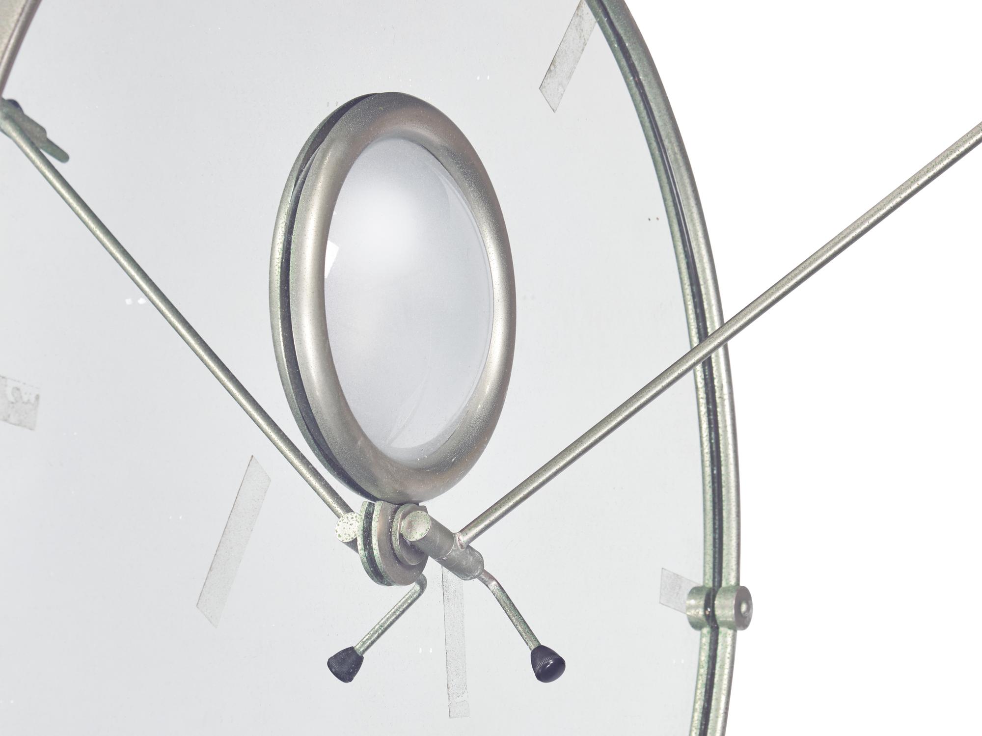 An Eileen Gray Nickel-Plated Brass 'Satellite' Mirror