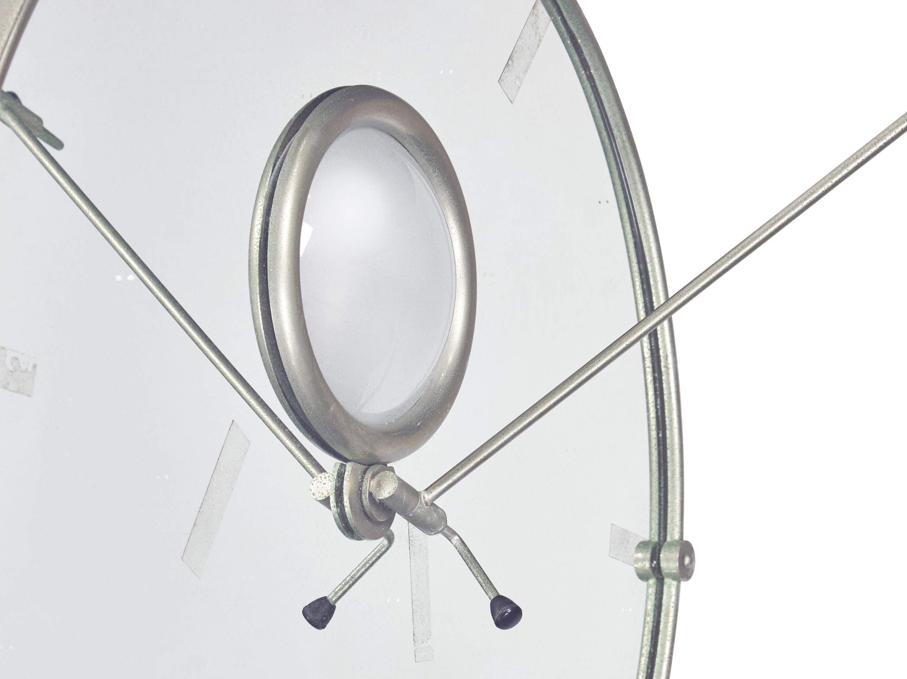 An Eileen Gray Nickel-Plated Brass 'Satellite' Mirror