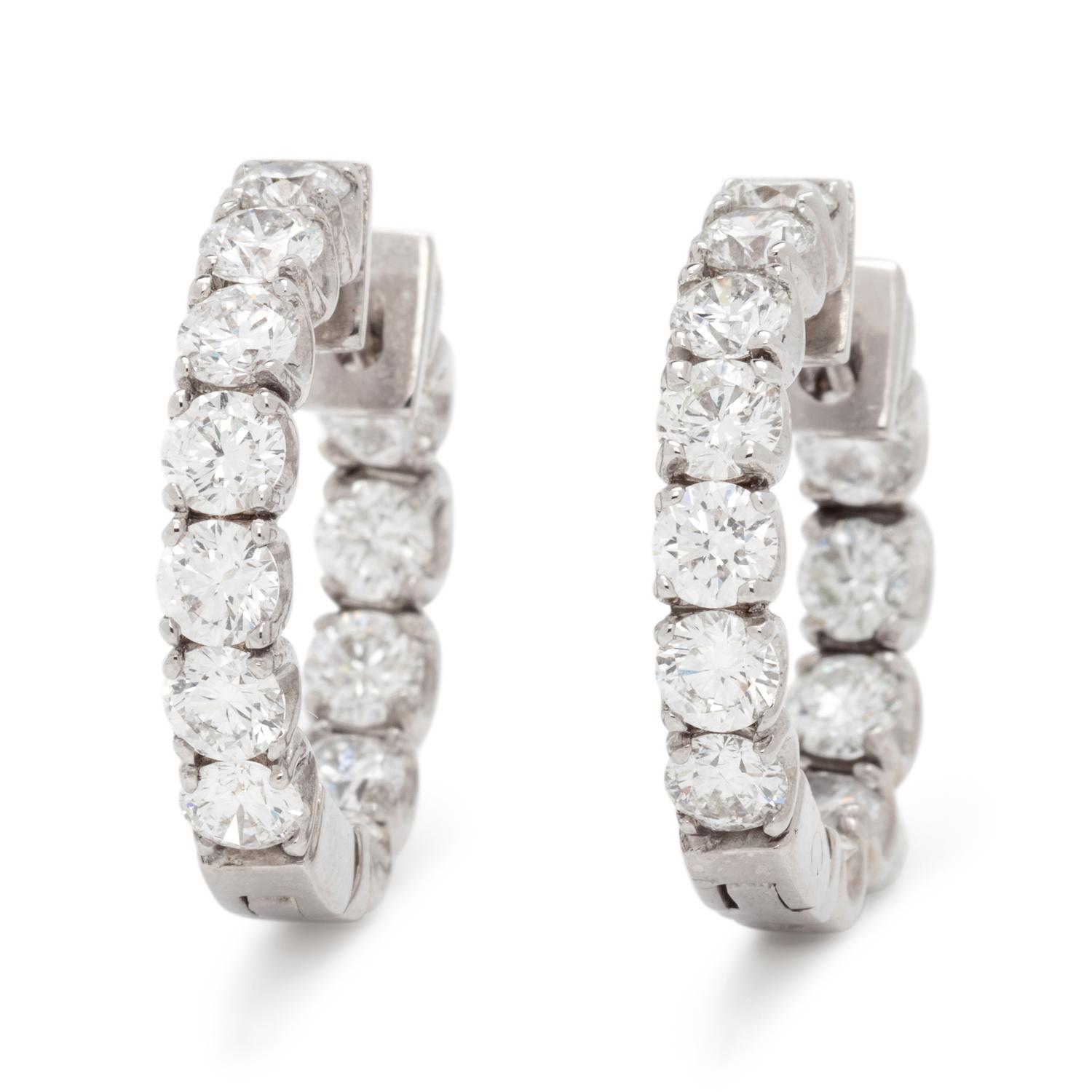 DIAMOND HOOP EARRINGS