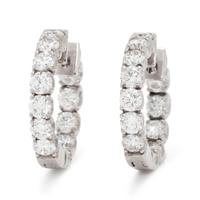 DIAMOND HOOP EARRINGS