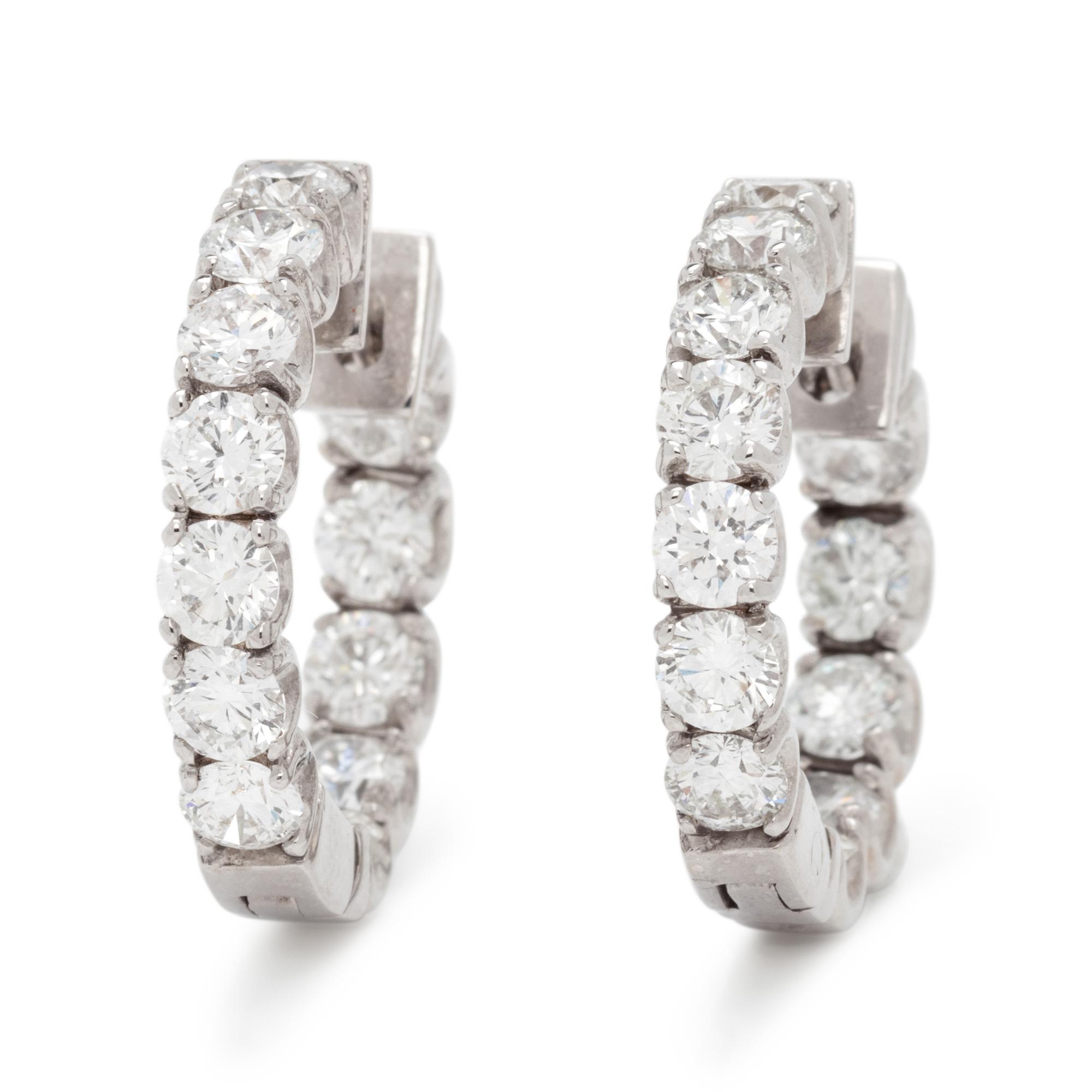 DIAMOND HOOP EARRINGS