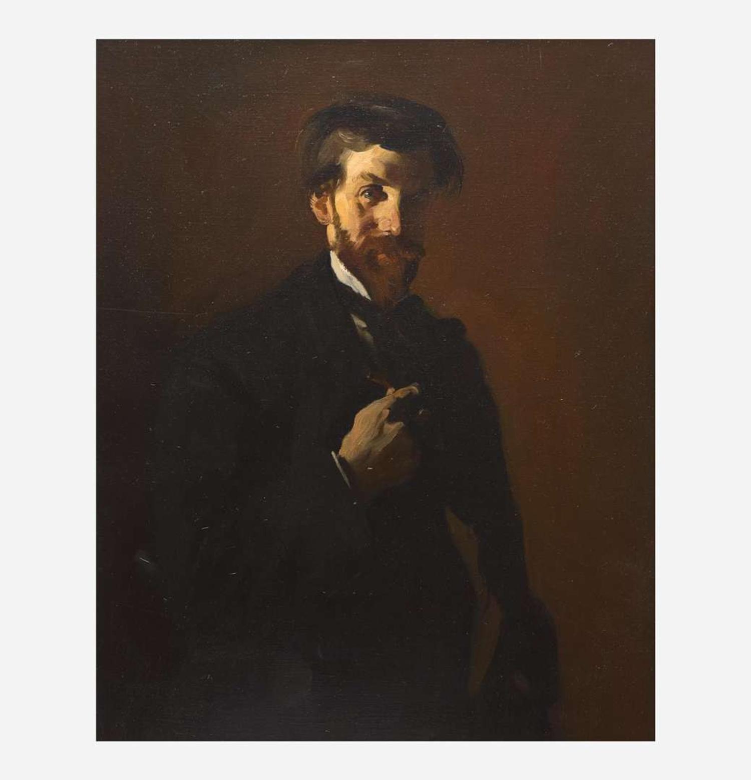 George Bellows (American, 1882-1925) Portrait of August Lundberg