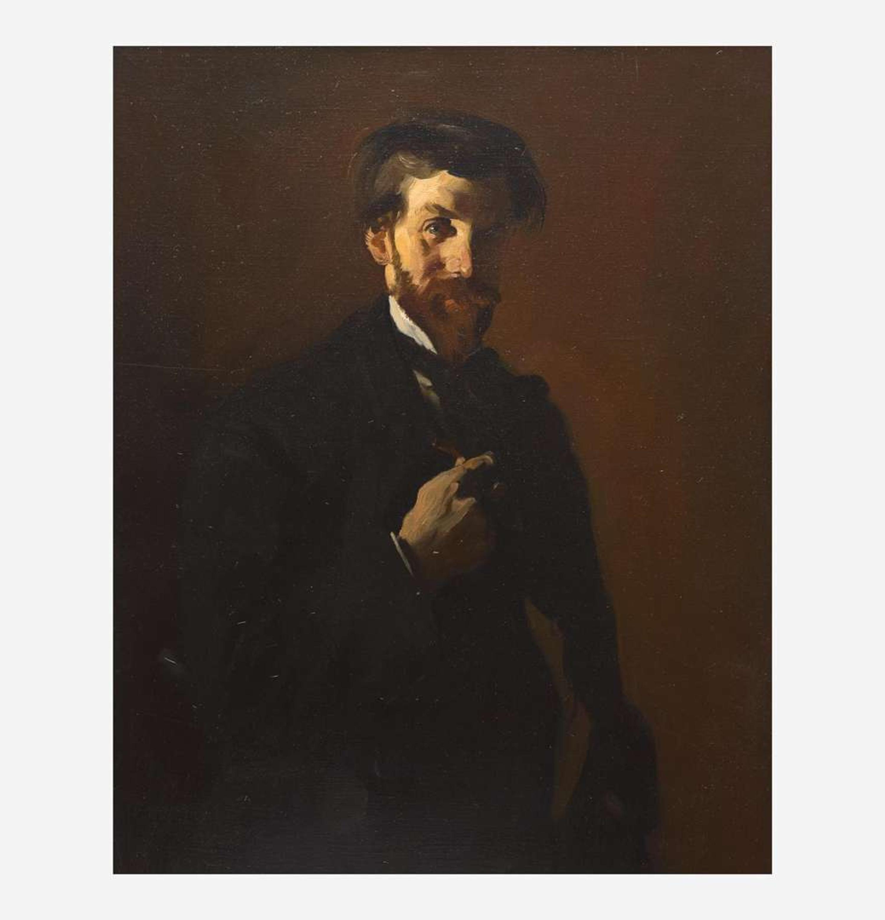 George Bellows (American, 1882-1925) Portrait of August Lundberg