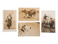 [WESTERN AMERICANA]. A group of 41 RPPCs of rodeos, cowboys, and cowgirls.