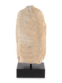 A Chinese Marble Bust of Buddha