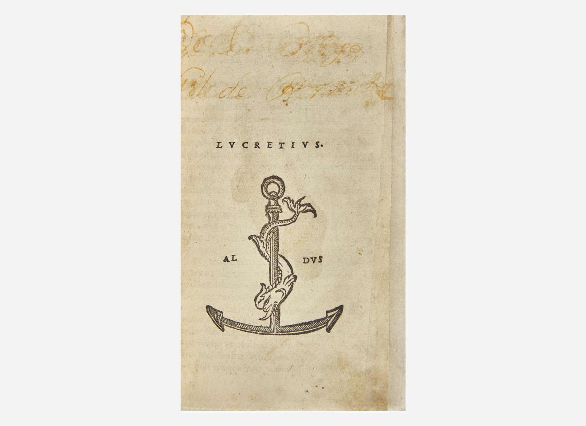 [Early Printing] Lucretius: De rerum natura