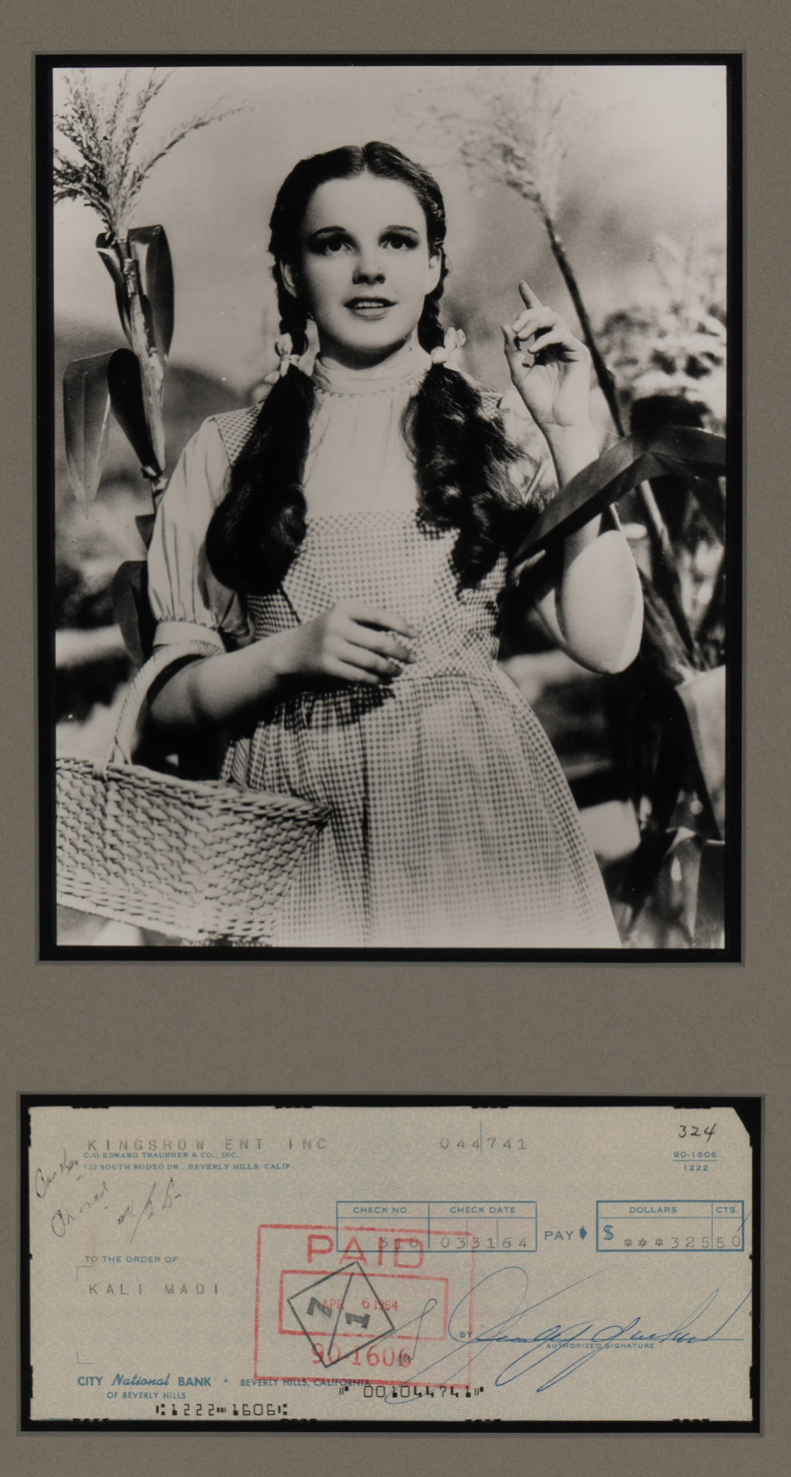 [WIZARD OF OZ]. A group of 4 items, including: