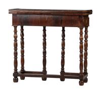 A William and Mary Style Walnut Flip-Top Gateleg Table