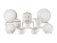 A Chinese Export Famille Rose Porcelain Tea Service