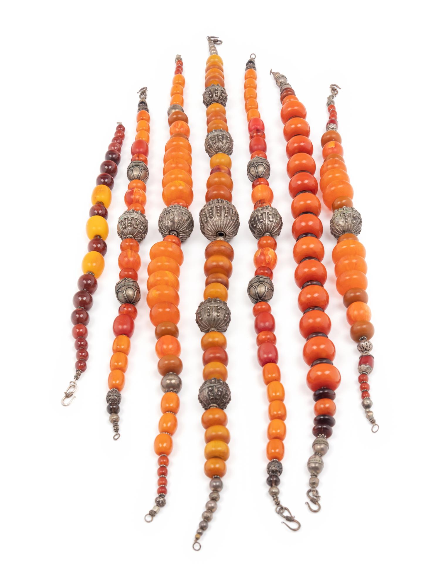 A Group of Seven Beaded Necklaces