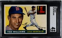 A 1955 Topps Ted Williams Baseball Card No. 2 (SGC 4 VG/EX)