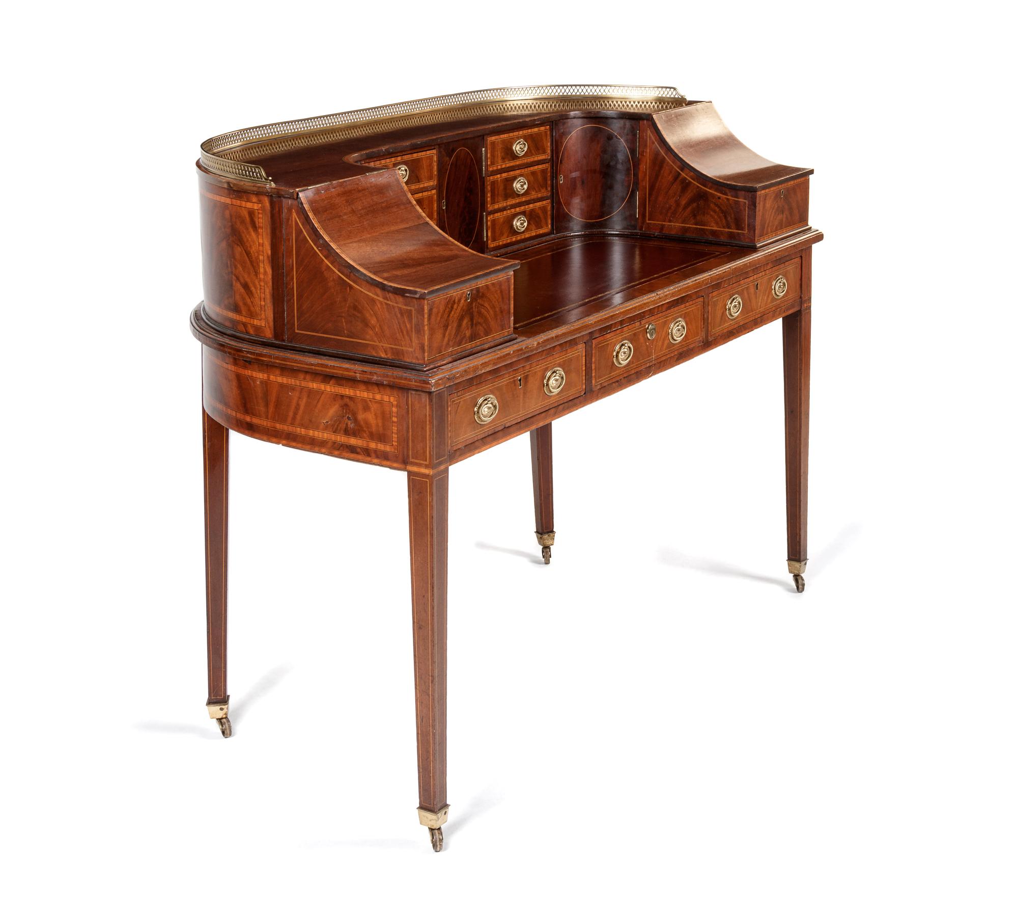 A Regency Mahogany Carlton House Desk