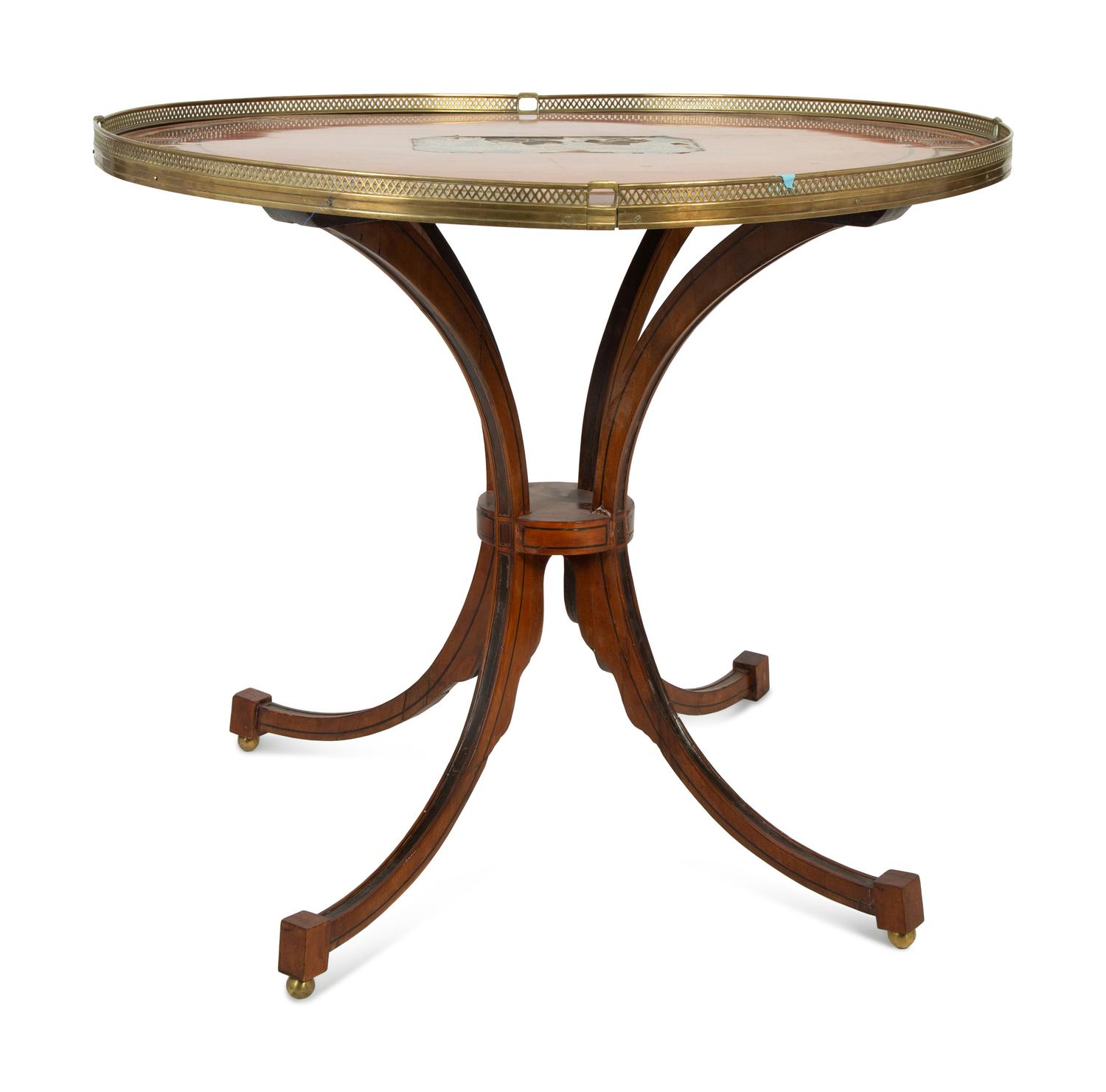 A Continental Neoclassical Style Mahogany Oval Table — 19TH CENTURY