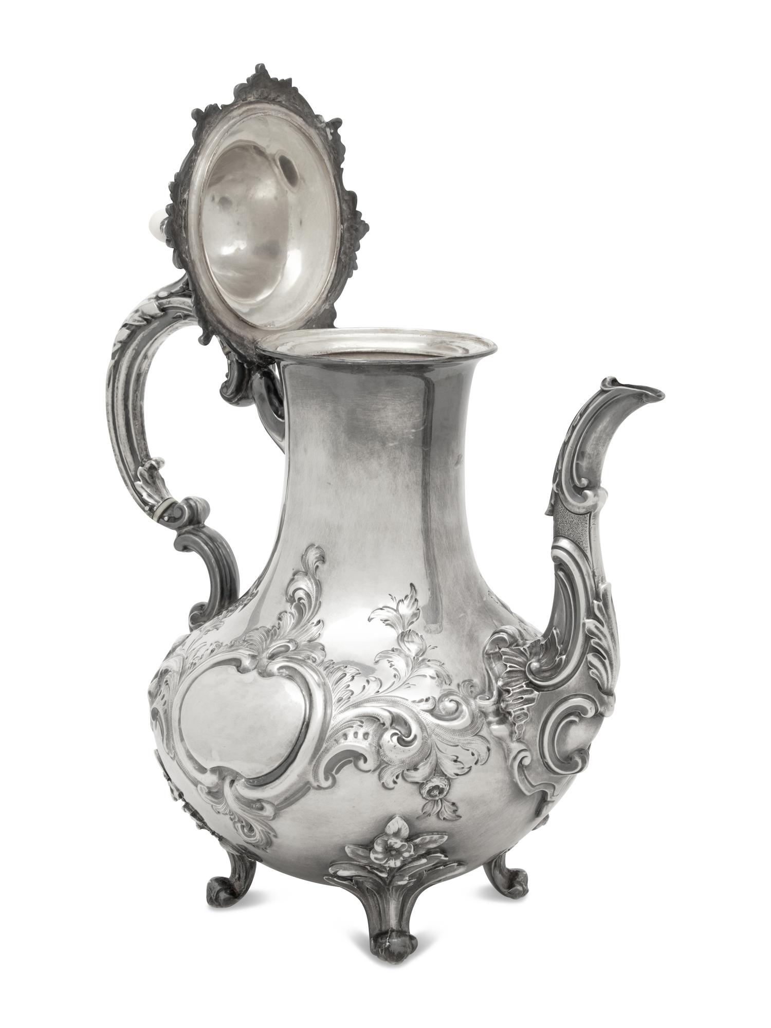 A Victorian Silver Coffee Pot