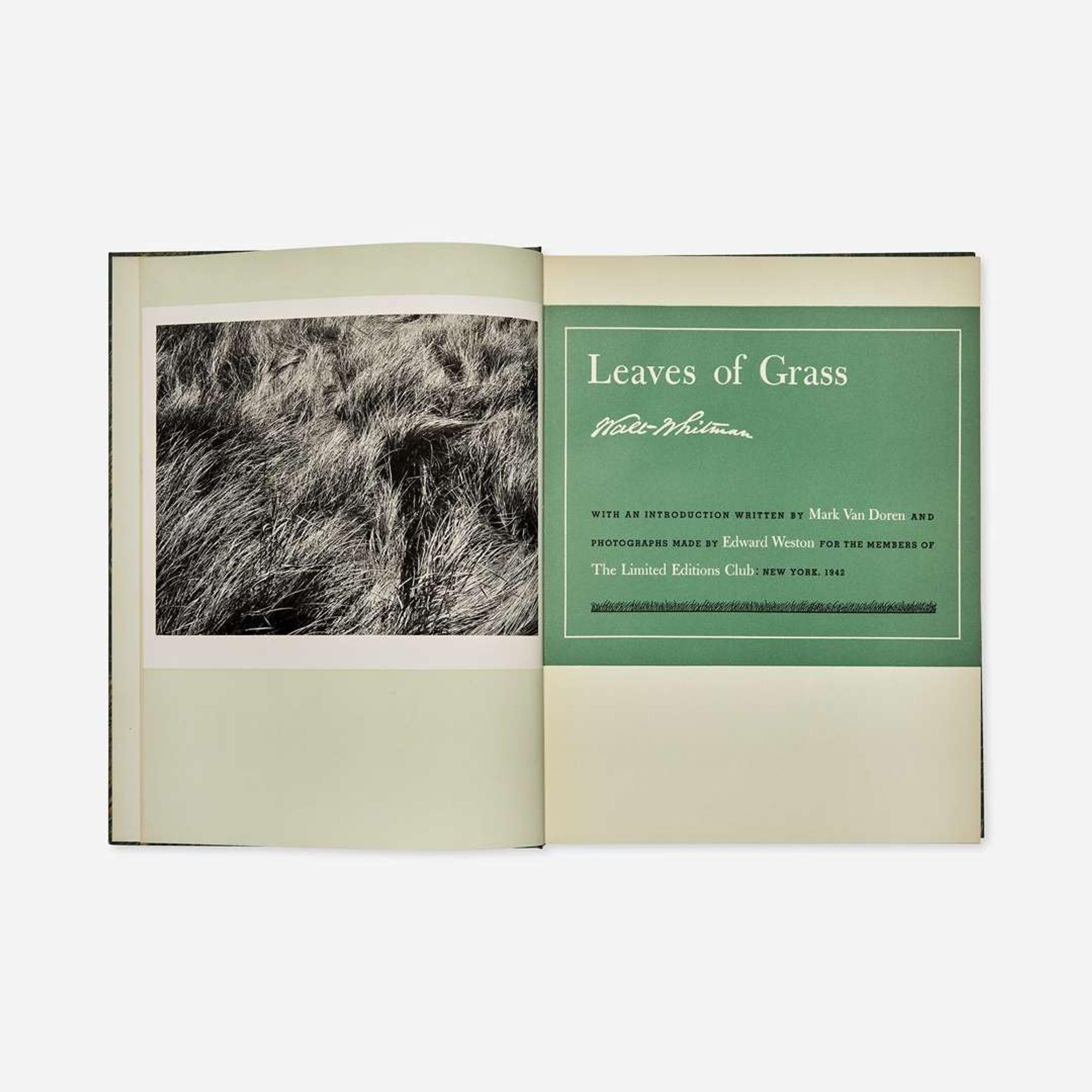 [Private Press] [Limited Editions Club, The] Whitman, Walt Leaves of Grass