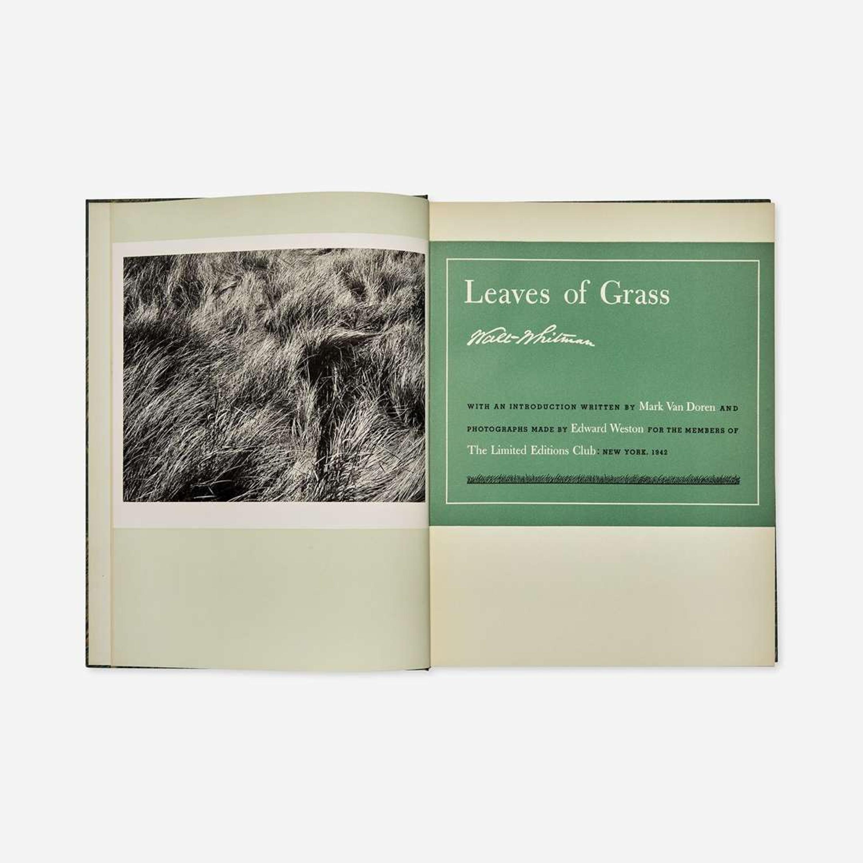 [Private Press] [Limited Editions Club, The] Whitman, Walt Leaves of Grass
