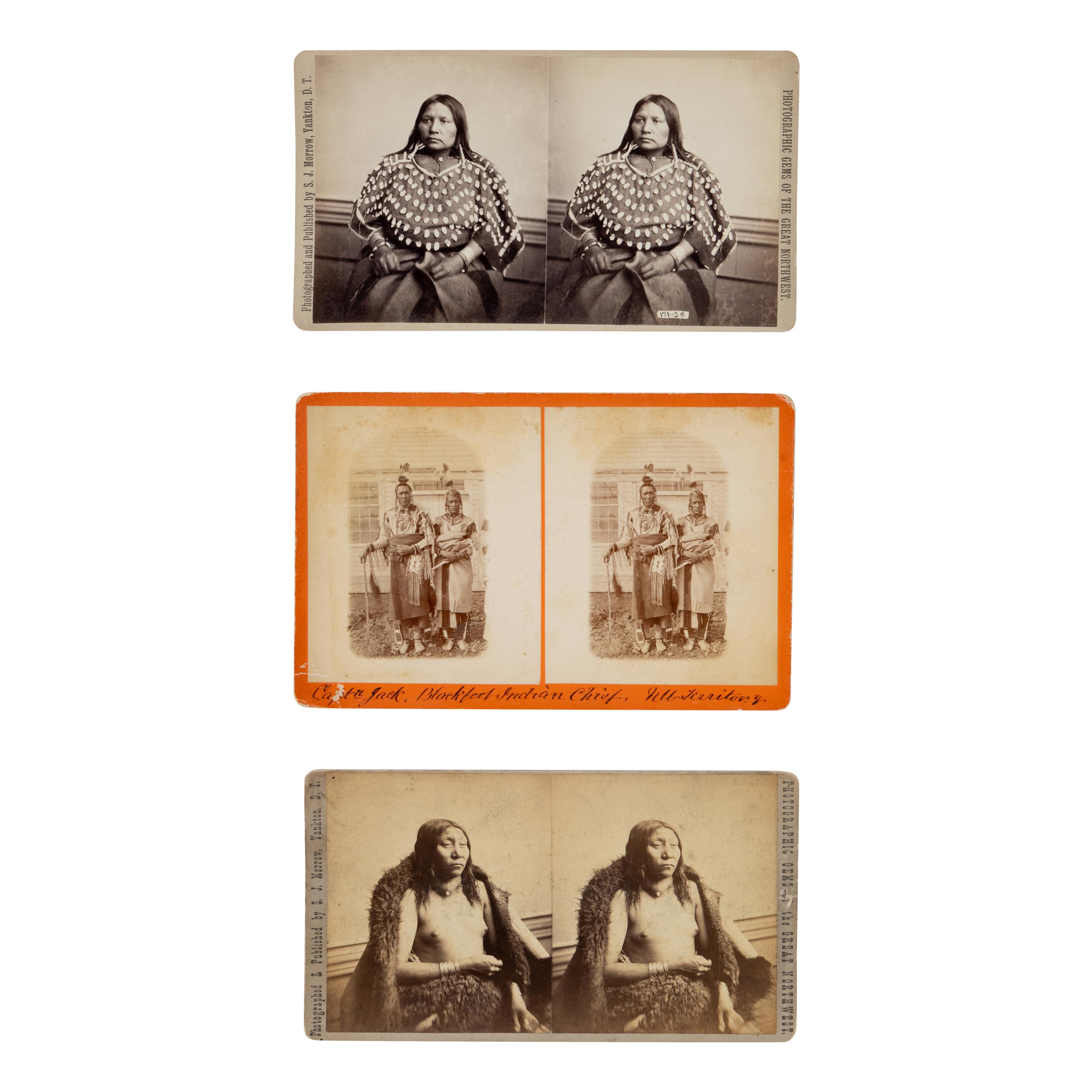 Crow and Blackfeet subjects, including Works by S.J. Morrow (1843-1921)
