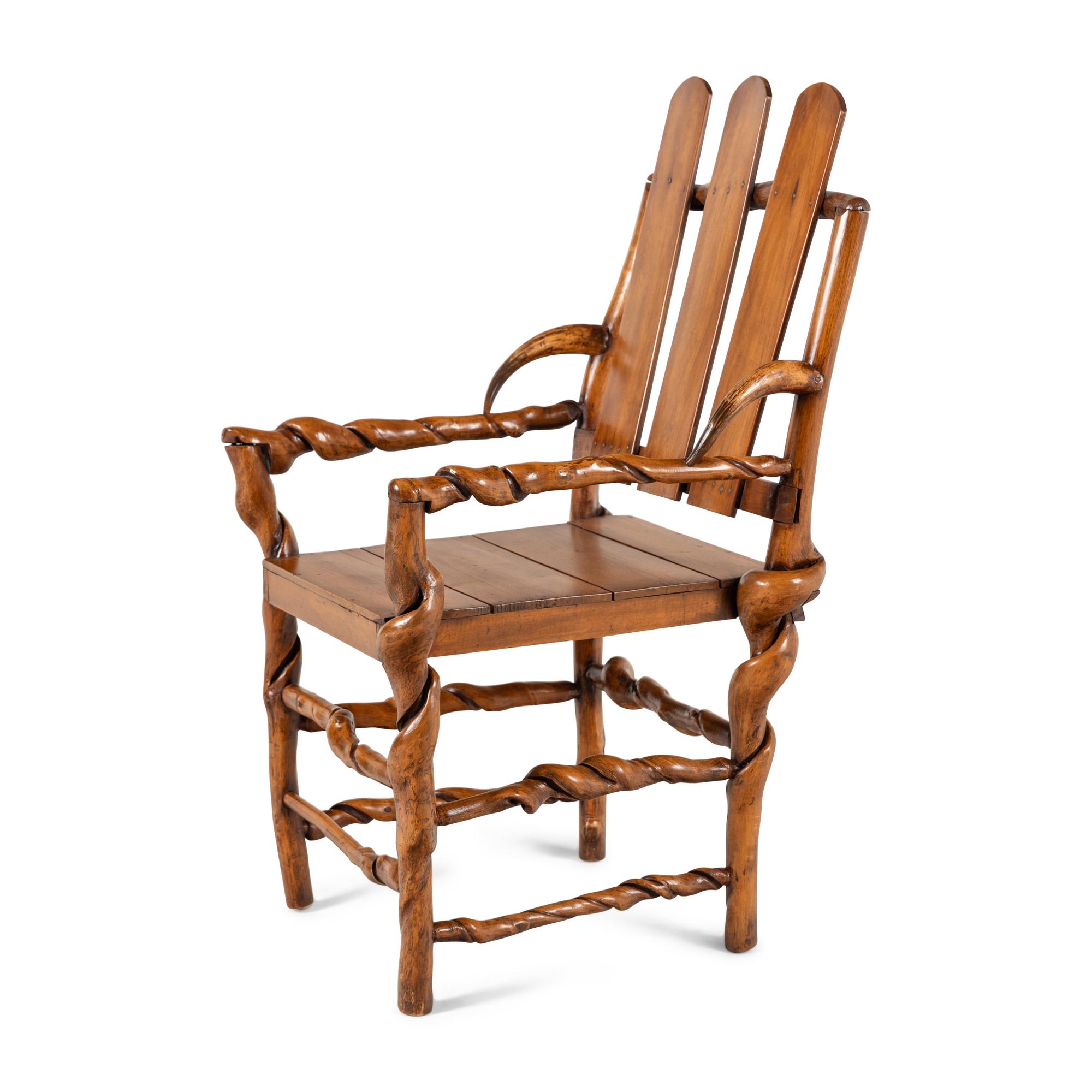 A Folk Art Root Chair
