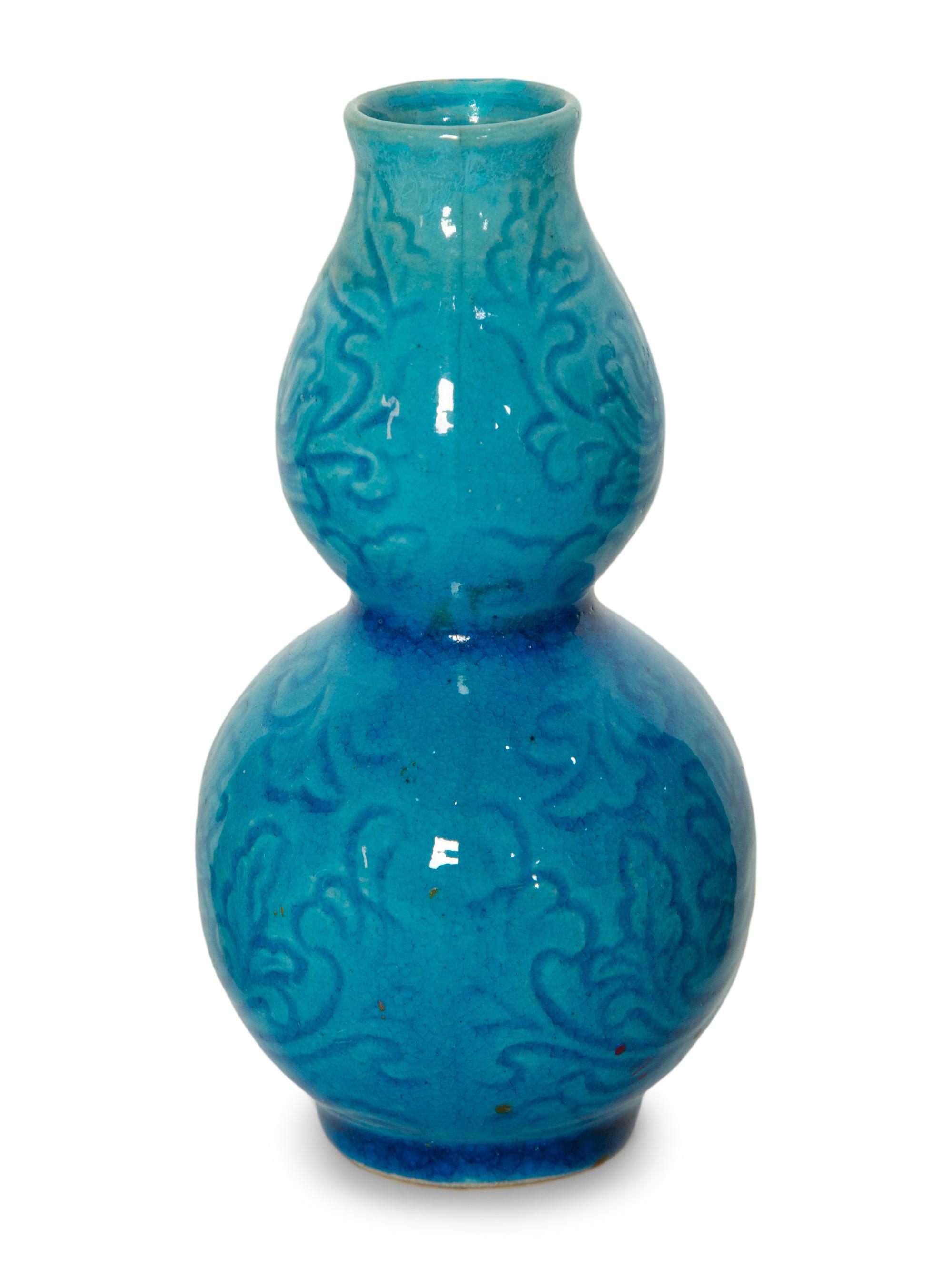 A Group of Chinese Turquoise Glazed Articles