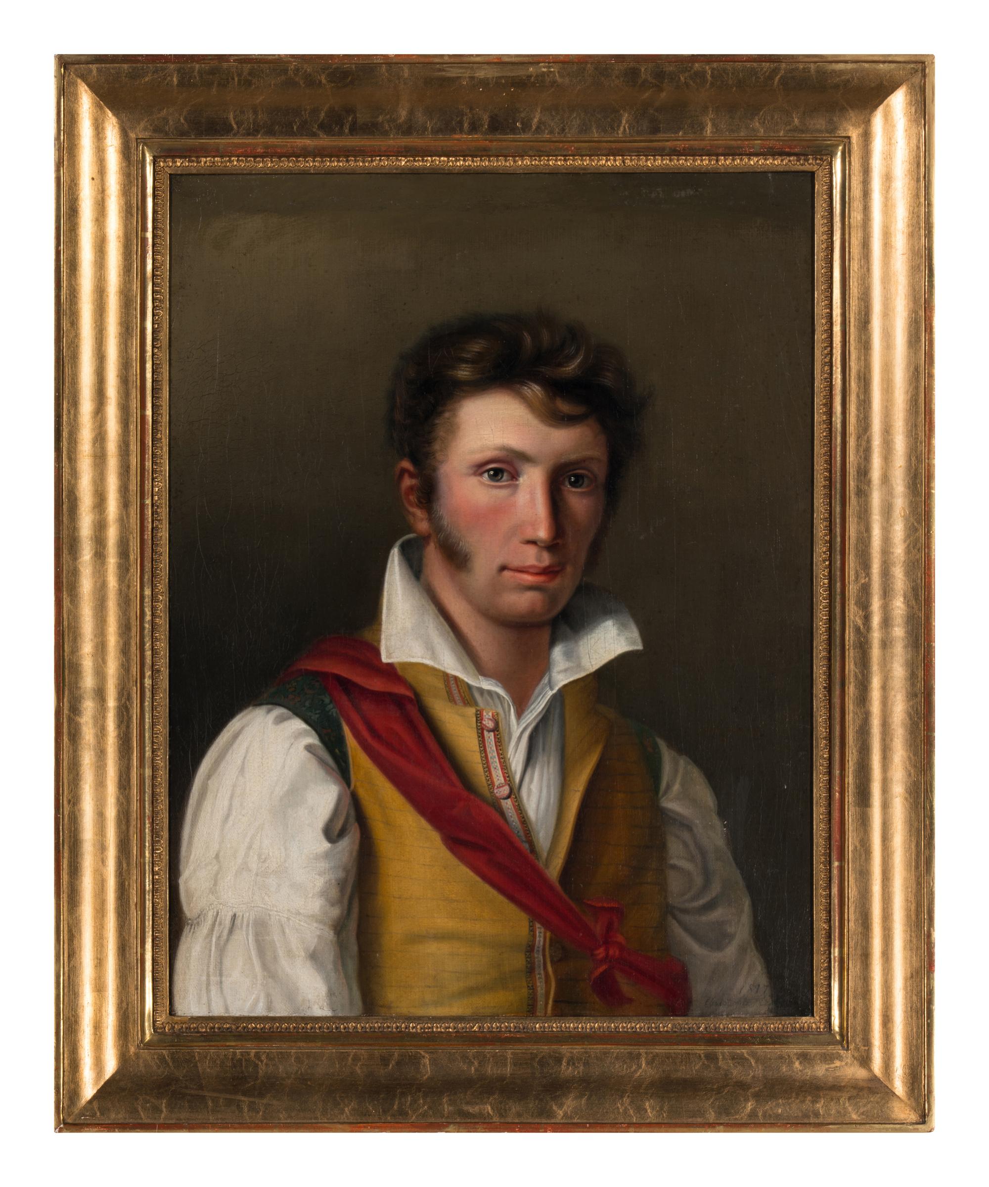 Portrait of a Young Man in a Yellow Waistcoat, 1817