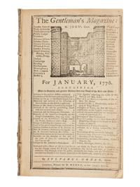 [REVOLUTIONARY WAR]. SYLVANUS URBAN, pseud. The Gentleman's Magazine . London: David Henry, Jan. 1776.