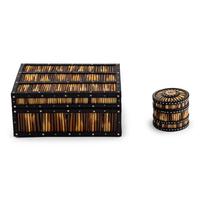 Two English Quill Boxes