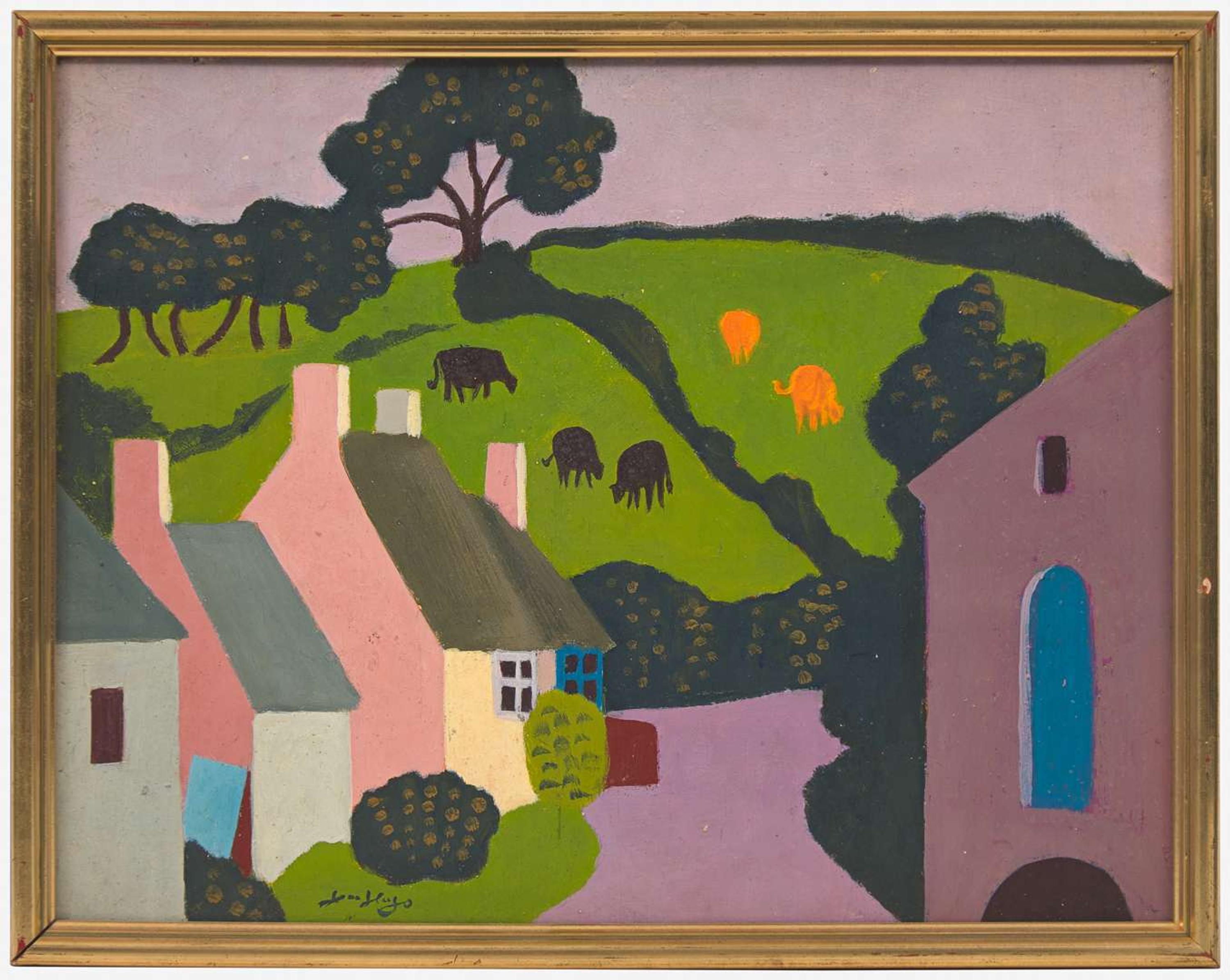 Jean Hugo (French, 1894-1984) - Vaches dans un Pâturage