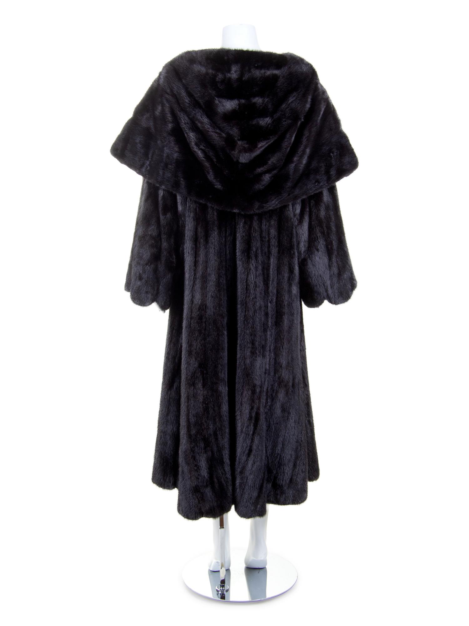 Elan Furs Long Mink Coat, 1990-2000s