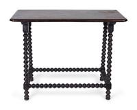 An English Oak Bobbin Table — 19TH CENTURY