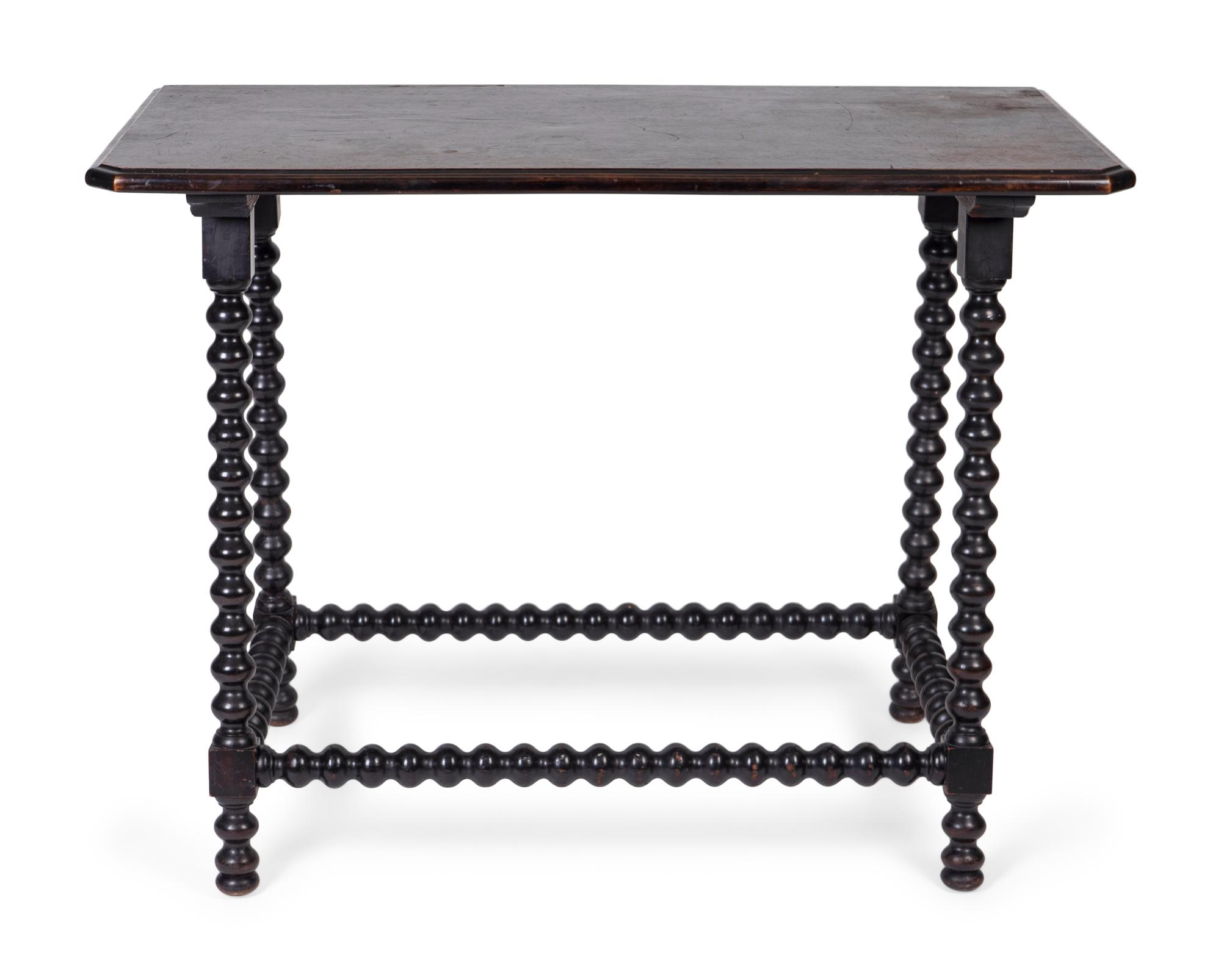 An English Oak Bobbin Table — 19TH CENTURY