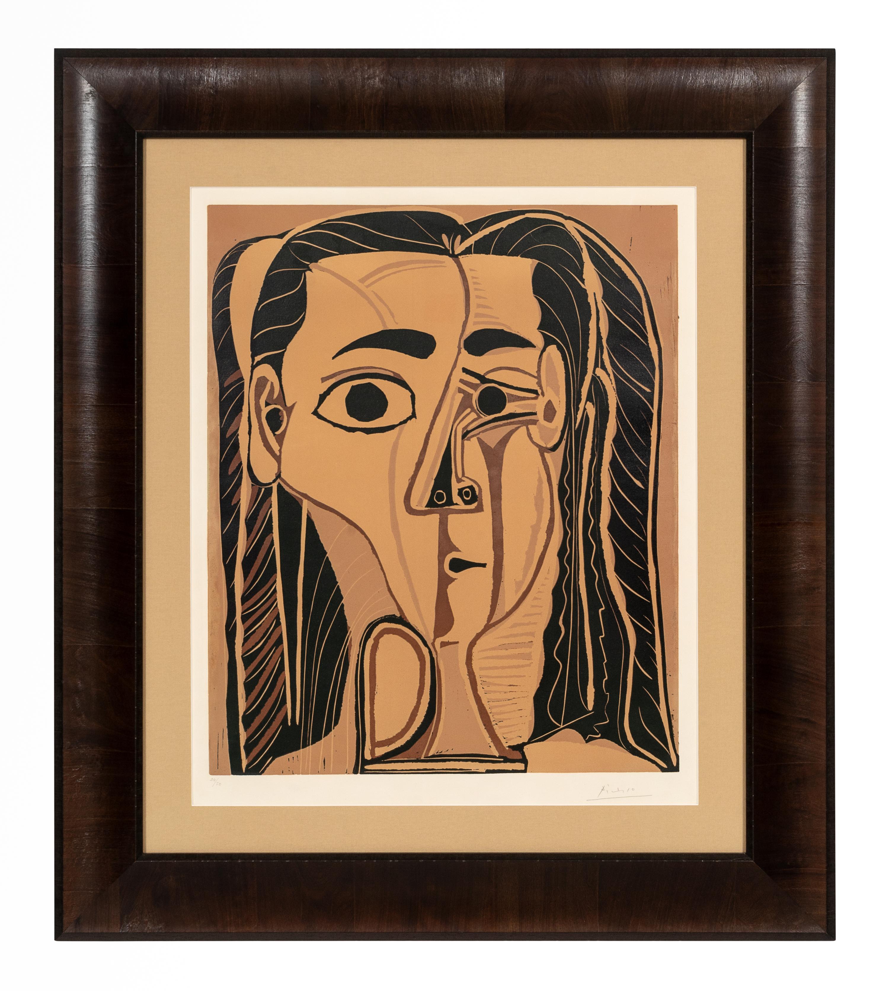 Pablo Picasso (Spanish, 1881–1973) Jacqueline au Bandeau de Face (Grand Tête de Femme) , 1962