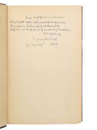 FROST, Robert (1874-1963). North of Boston. New York: Henry Holt & Company, 1922.