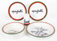 An Italian Ceramic Pasta Set