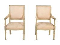 A Pair of Directoire Style Painted Child's Fauteuils — LATE 19TH CENTURY